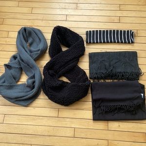 Five scarves
